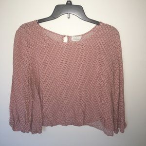 Patterned crop top Urban Outfitters